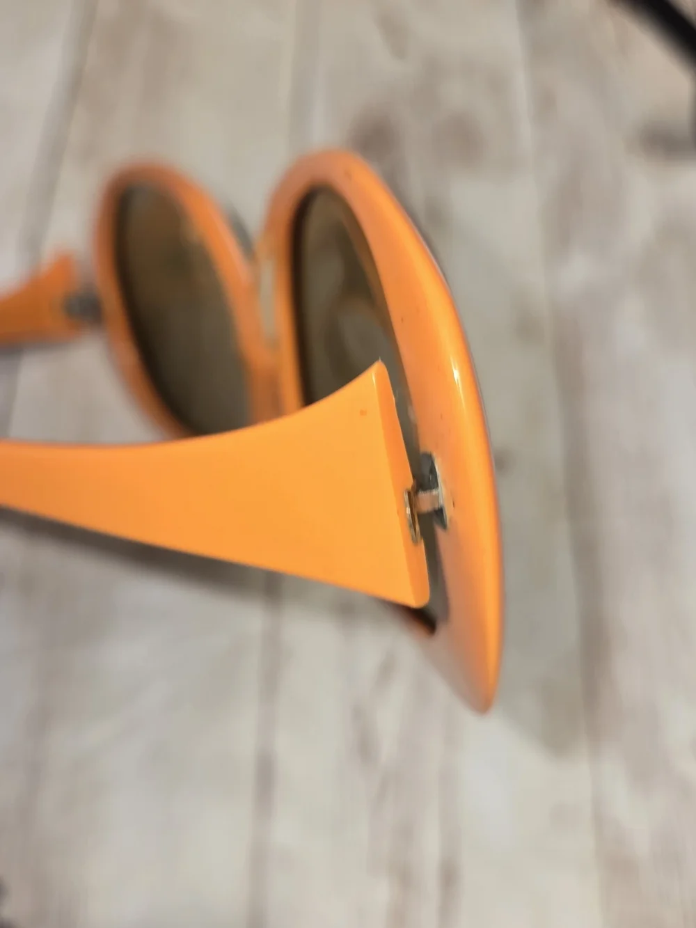 Vintage Rodenstock Bonny 130 Sunglasses Oversized Mod Orange Green Germany